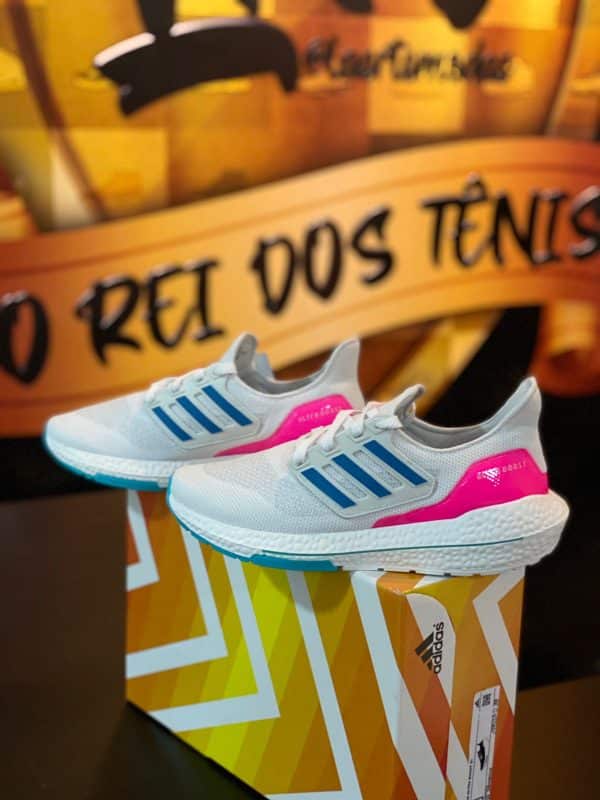 ADIDAS ULTRABOOST CINZA AZUL/ROSA