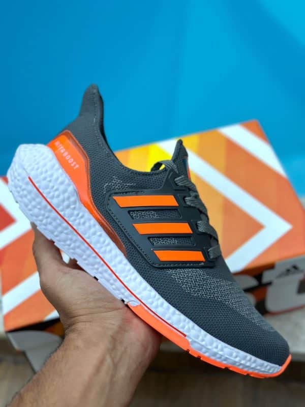 ADIDAS ULTRABOOST CINZA LARANJA