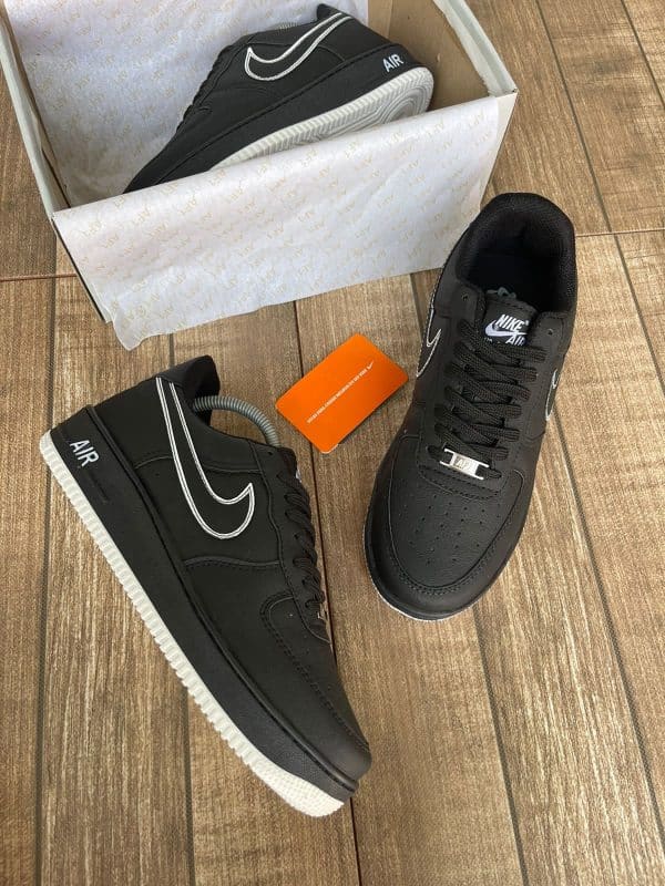 Nike Airforc preto filete Branco