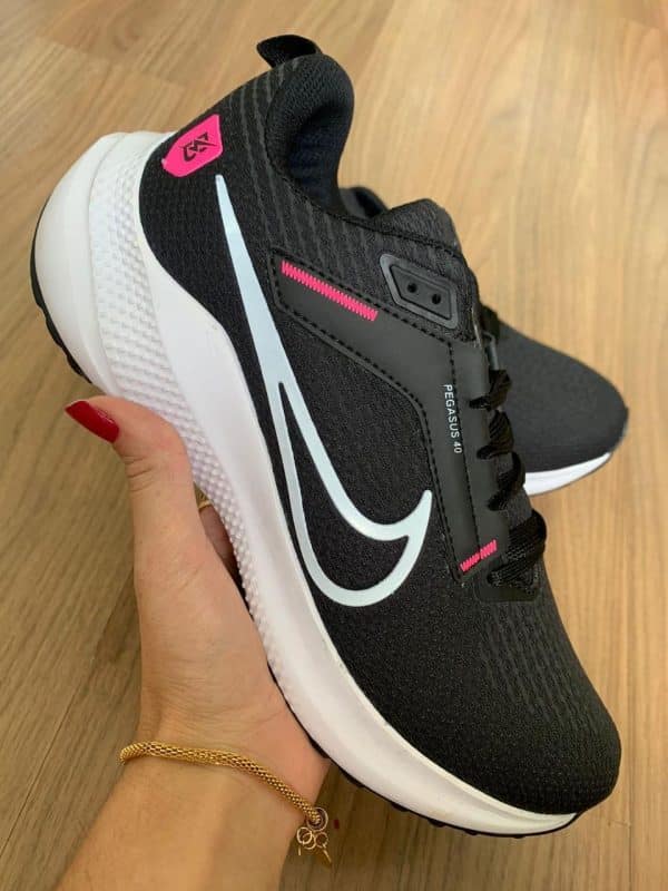 Nike Pegasus Preto Rosa